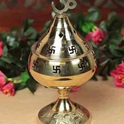 Fashion Bizz Set Of 4 Gold Om Diyas-image-19