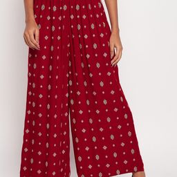 TULIP 21 Women Printed Flared Palazzos-image-97