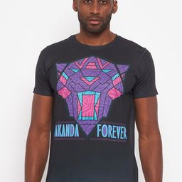 Marvel by Wear Your Mind Black Panther Printed T-shirt-image-46