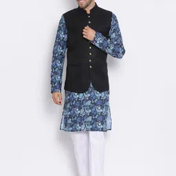 Hangup Men Printed Kurta with Pyjamas-27