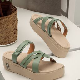 Carlton London sports Flatform Sandals-12