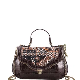RUDHIRA Women Leather Structured Satchel-10