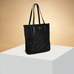 Forever Glam by Pantaloons Textured Quilted Structured Tote Bag-25