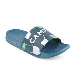 Campus Men Green & Blue Printed Sliders-picture-14