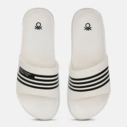 United Colors of Benetton Men Striped Sliders-picture-51