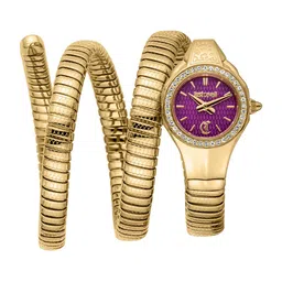 Just Cavalli Women Dial & Stainless Steel Wrap Around Straps Analogue Watch JC1L355M0035-image-9