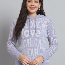 BROOWL Typography Printed Hooded Woollen Pullover Sweater-image-107