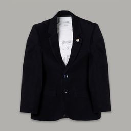 CAVIO Boys Comfort Fit Notched Lapel Collar Pure Cotton Single-Breasted Blazer & T-Shirt-image-94