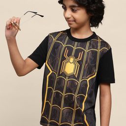 Kids Ville Boys Spiderman-Printed Cotton T-Shirts-image-87