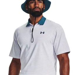 UNDER ARMOUR Performance 3.0 Stripe Polo Striped T-Shirt-image-22
