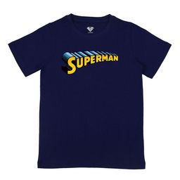DC by Wear Your Mind Boys Navy Blue Superman Printed Pure Cotton T-shirt-image-54