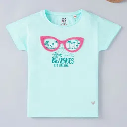 Ed-a-Mamma Girls Printed Applique Cotton T-shirt-image-52