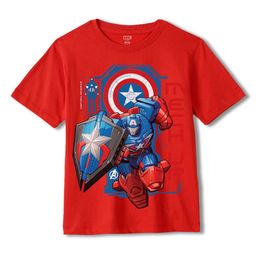 Wear Your Mind Boys Captain America Printed T-shirt-picture-14
