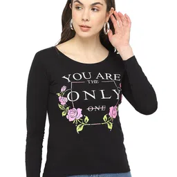DYCA Women Black Printed T-shirt-picture-24