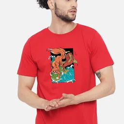 FFLIRTYGO Men Red Printed T-shirt-image-63