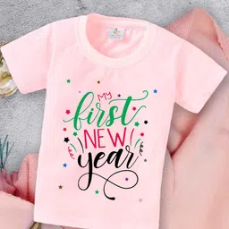 Babywish Kids Typography Printed Relaxed Fit Cotton T-shirt-image-73