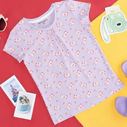Pantaloons Junior Girls Conversational Printed Cotton T-shirt-image-50