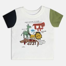 MINI KLUB Boys Typography Printed T-shirt-90