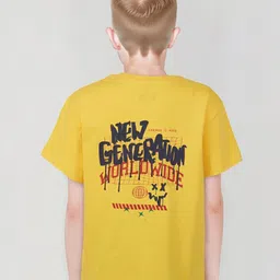 Palm Tree Boys Typography Printed Cotton T-shirt-image-15