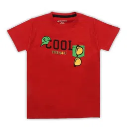 CoolTees4U Boys Typography Printed Pure Cotton T-shirt-picture-1