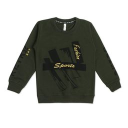 earth conscious Boys Typography Printed Long Sleeves Casual T-shirt-image-31