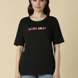 Allen Solly Woman Women Typography Printed T-shirt-image-59