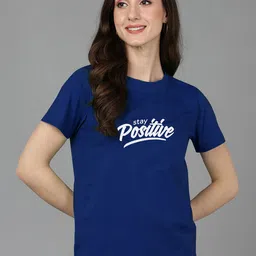Adyavastram Typography Printed Regular Fit Cotton T-shirt-image-67