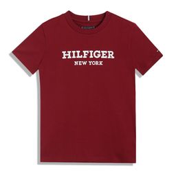 Tommy Hilfiger Boys Typography Printed Cotton T-shirt-image-98