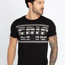 Status Quo Typography Printed Cotton T-shirt-image-99