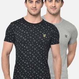 VIMAL JONNEY Men Pack Of 2 Round Neck T-shirt-image-89