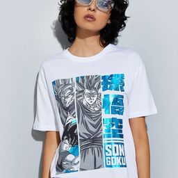 max Anime Printed Drop-Shoulder Sleeves Pure Cotton T-shirt-image-35