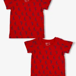 Bodycare Boys Pack Of 2 Conversational Printed Round Neck Cotton T-shirts-image-98
