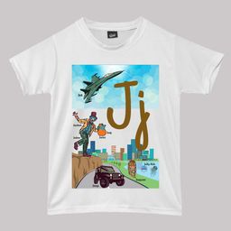 RISH Boys Alphabet J Educational Graphic Printed Short Sleeves T-shirt-image-33