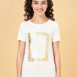 Honey by Pantaloons Typography Printed Cotton  T-shirt-picture-0