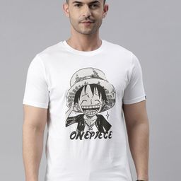 Bushirt Men White Printed 100% Cotton T-shirt-image-77