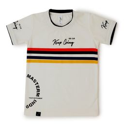 earth conscious Boys White Striped T-shirt-image-25