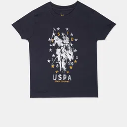 U.S. Polo Assn. Kids Boys Printed Pure Cotton T-shirt-image-31