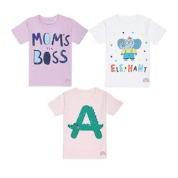 Tossido Kids Pack Of 3 Printed Cotton T-shirt-3
