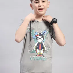 Monte Carlo Boys Graphic Printed Cotton T-shirt-image-39
