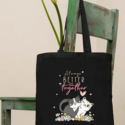 THEYAYACAFE Typography Printed Shopper Tote Bag-6