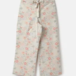 United Colors of Benetton Kids Girls Floral Printed Regular Fit Trousers-29