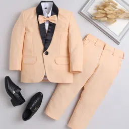 Jeetethnics Boys Silk Cotton 5-Piece Single Breasted Suits-10