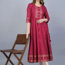 JAIPURI COLLECTION Ethnic Motifs Printed Anarkali Kurta-picture-57
