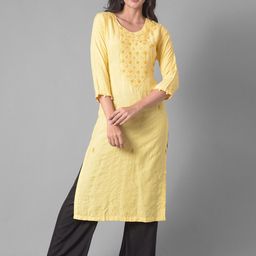 Dollar Missy Floral Embroidered Beads and Stones Straight Kurta-image-94