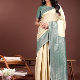 Astita Ethnic Motifs Woven Design Zari Saree-image-45