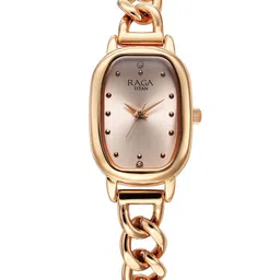 Titan Women Brass Embellished Dial & Bracelet Style Straps Analogue Watch 95309WM01-image-44
