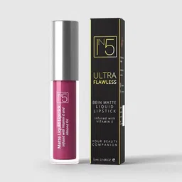 YUHME Ultra Flawless Matte Liquid Lipstick With Vitamin E - 5 ml - Brick 02 image 2