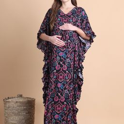 Secret Wish Printed Maternity Nightdress-image-94