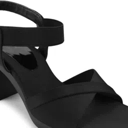 Looper Women Open Toe Block Heels With Backstrap image 4
