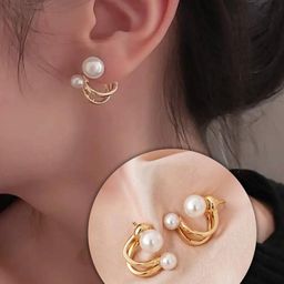 Elegant Gold-Plated Earrings-image-78
